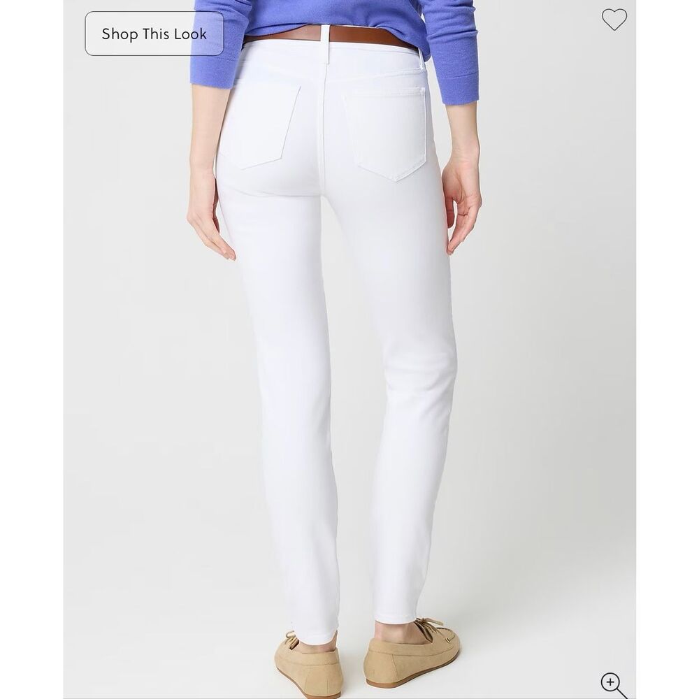J. Crew Mid-rise skinny jean in signature stretch+ White NWT size 28 - Picture 3 of 8